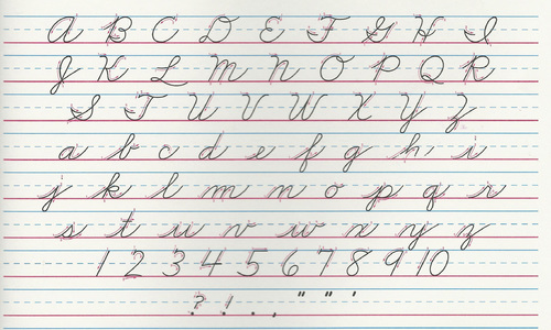 Une nouvelle norme pour l'écriture cursive à l'école ?