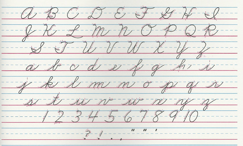 Une nouvelle norme pour l'écriture cursive à l'école ?