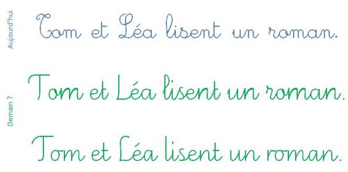 Une nouvelle norme pour l'écriture cursive à l'école ?