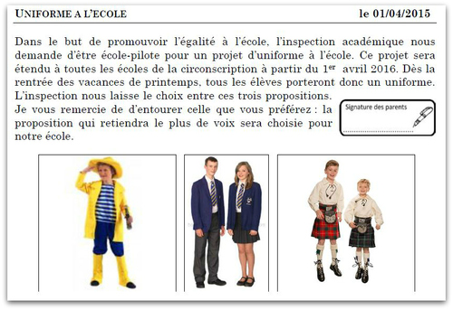 Plein d'idées de poissons d'avril à l'école