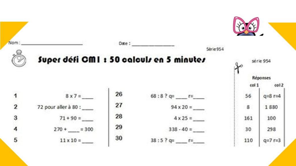 Archives des calcul mental - Charivari à l'école