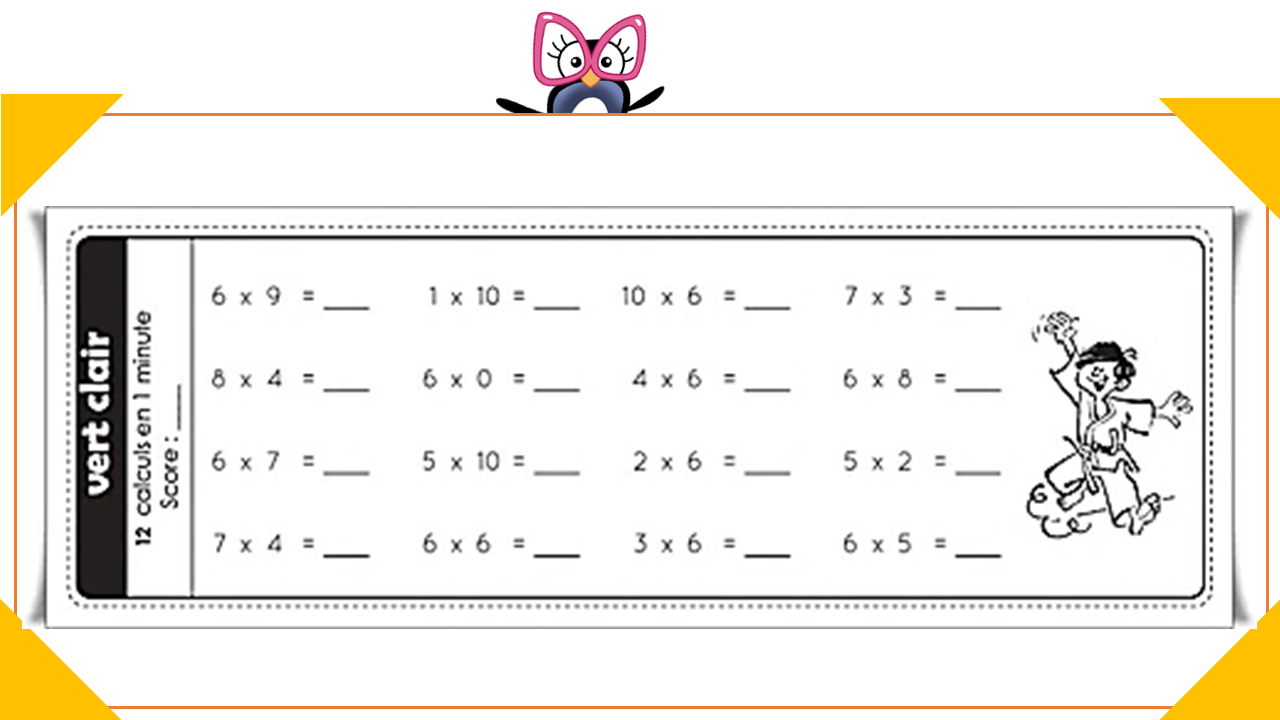 Ceintures De Tables De Multiplications V3 Charivari à L