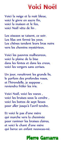 Poésie de Noël - Charivari à l'école
