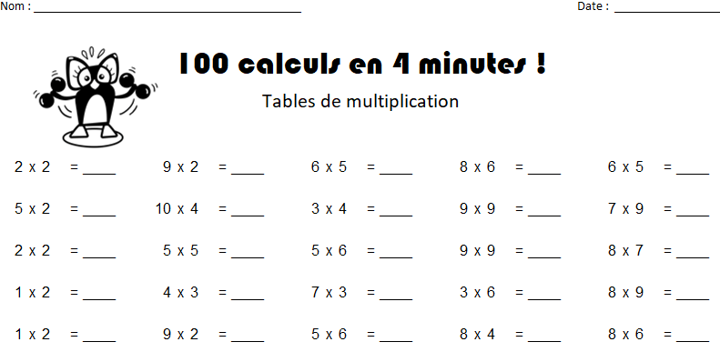 Les tables de multiplication en SEGPA